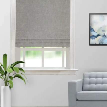 Roman Shades | Somera Smoke - Romans Shade (Webp) | Curtain Avenue