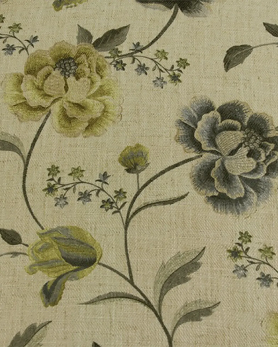 Spring Flower Denim - Regular image Spring Flower - Denim Fabric Swatch - Image 1