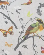 Spring Love - Gray Custom Curtains