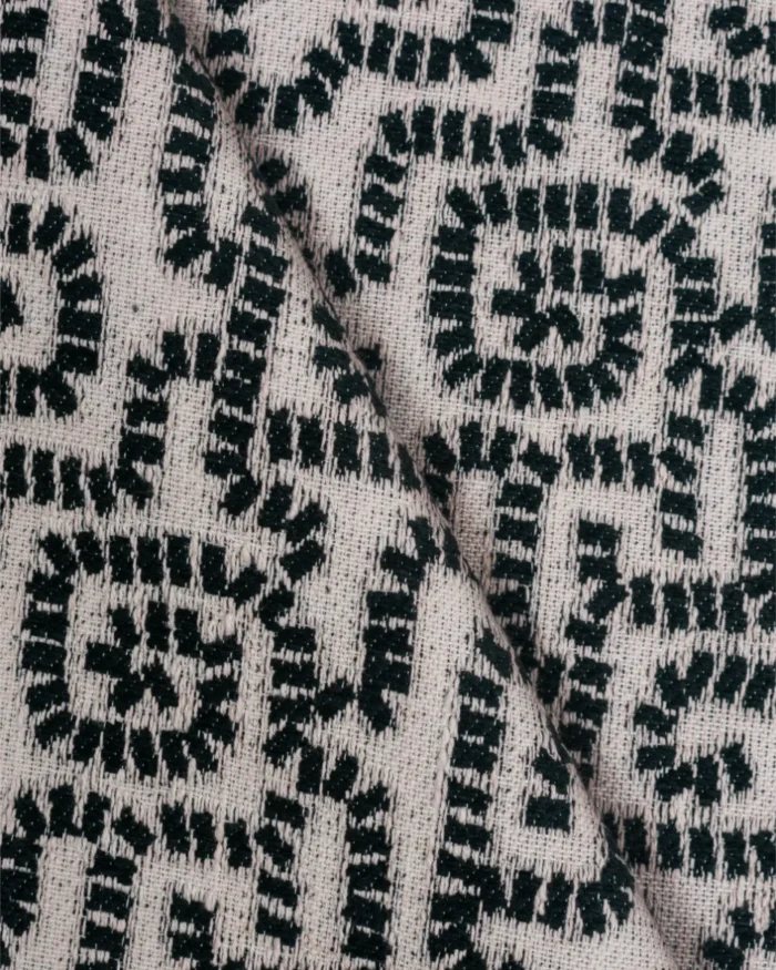 Swirl- Black and White Roman Shades - Image 2