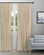 Swizz - Beige Buff Custom Curtains