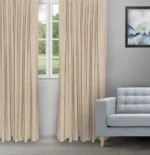 Swizz - Beige Buff Ripple Fold Drapes