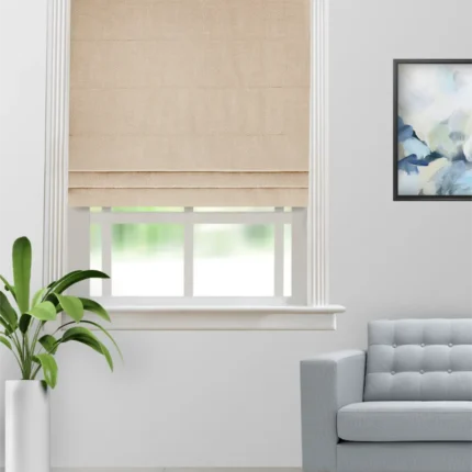 Roman Shades | Swizz Beige Buff - Roman Shade (Webp) | Curtain Avenue