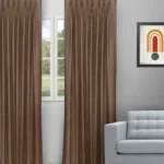Swizz - Cocoa Custom Curtains