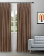 Swizz - Cocoa Custom Curtains
