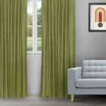 Swizz - Grass Green Ripple Fold Drapes