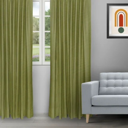 Ripple Fold Drapes | Swizz Grass Green - Ripple Fold image | Curtain Avenue