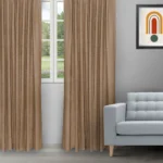 Swizz - Latte Ripple Fold Drapes