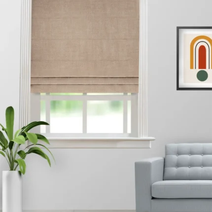 Roman Shades | Swizz Latte - Roman Shade (Webp) | Curtain Avenue