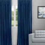 Swizz - Navy Blue Custom Curtains