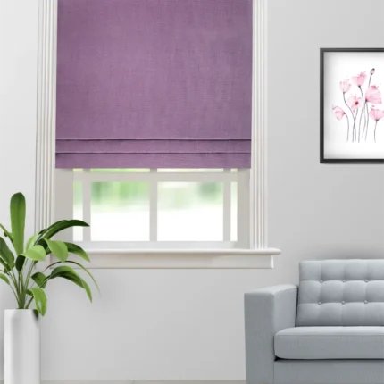 Roman Shades | Swizz Plum - Roman Shade (Webp) | Curtain Avenue