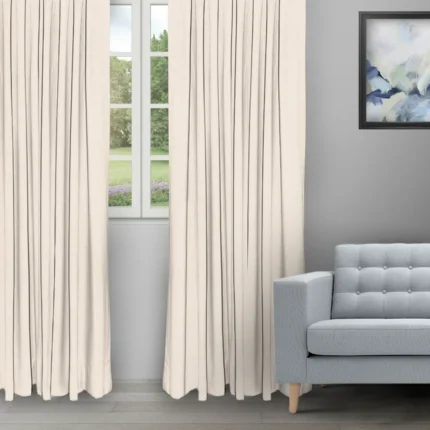 Ripple Fold Drapes | Swizz Polar Bear - Ripple Fold image | Curtain Avenue
