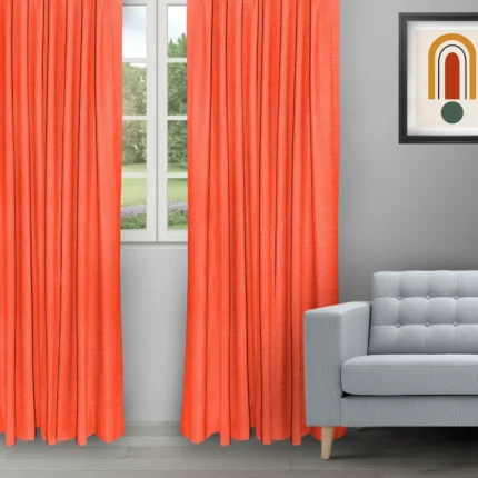 Ripple Fold Drapes | Swizz Tangerine - Curtain image | Curtain Avenue