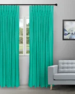 Swizz - Teal Green Custom Curtain