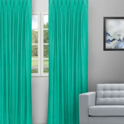 Curtains | Swizz Teal Green - Curtain (Webp) | Curtain Avenue