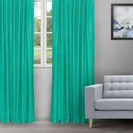 Ripple Fold Drapes | Swizz Teal Green - Curtain image | Curtain Avenue