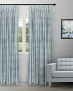 Textured Ambro - Blue Bell Custom Curtains