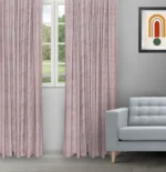 Textured Ambro - Blush Ripple Fold Drapes