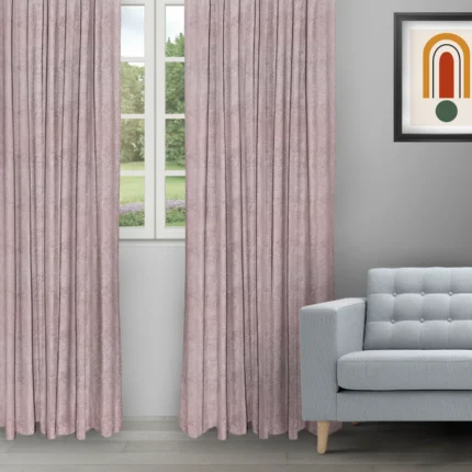 Ripple Fold Drapes | Textured Ambro Blush - Ripple Fold image | Curtain Avenue
