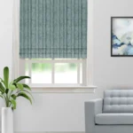 Textured Ambro - Deep Sea Roman Shades