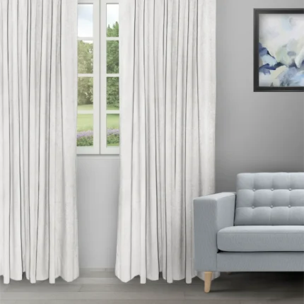 Ripple Fold Drapes | Textured Ambro Dove - Ripple Fold image | Curtain Avenue