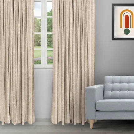 Ripple Fold Drapes | Textured Ambro Oyester - Ripple Fold image | Curtain Avenue