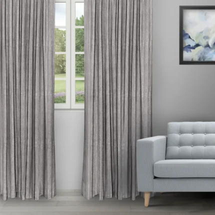 Ripple Fold Drapes | Textured Ambro Taupe - Ripple Fold (Webp) | Curtain Avenue