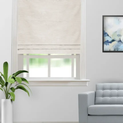 Roman Shades | Textures of Italy Alabaster - Roman Shade image | Curtain Avenue
