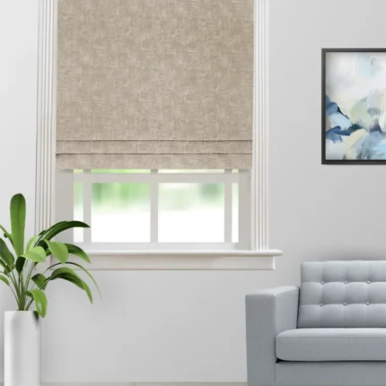 Roman Shades | Textures of Italy Hazlewood - Roman Shade (Webp) | Curtain Avenue