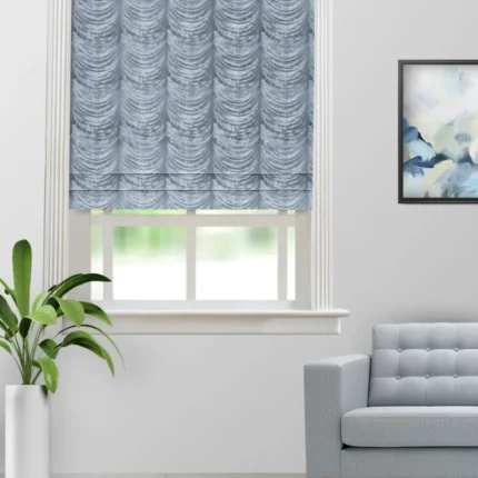 Roman Shades | The Shining Wave Mineral - Roman Shade (Webp) | Curtain Avenue