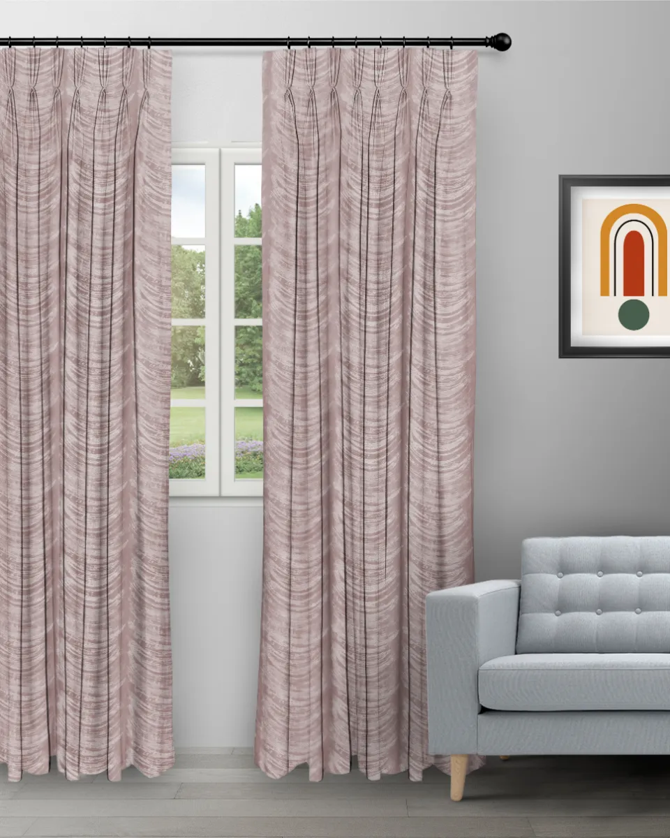The Shining Wave Rosewine - Curtain (Webp) The Shining Wave - Rosewine Custom Curtains - Image 1