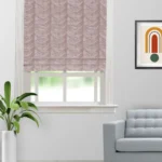 The Shining Wave - Rosewine Roman Shades