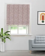 The Shining Wave - Rosewine Roman Shades