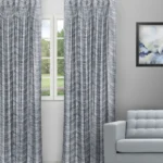 The Shining Wave - Zinc Custom Curtains
