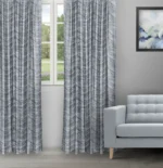 The Shining Wave - Zinc Ripple Fold Drapes