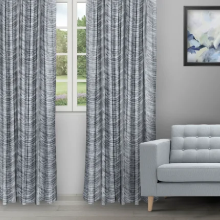 Ripple Fold Drapes | The Shining Wave Zinc - Ripple Fold image | Curtain Avenue
