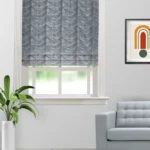 The Shining Wave - Zinc Roman Shades