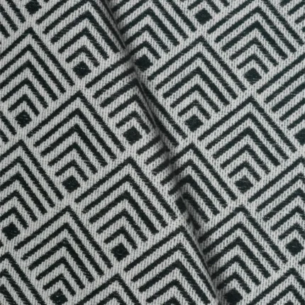 Swatches | Vector - Black and White Cross Fold | Curtain Avenue