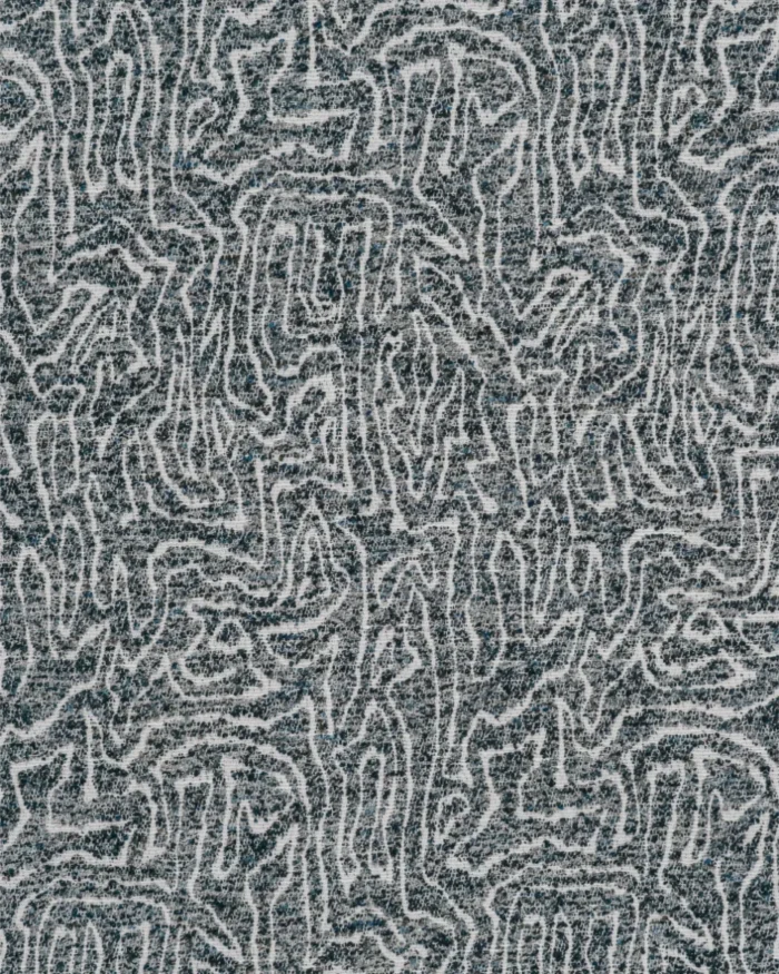 Whirl - Black and White Roman Shades - Image 3