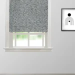 Whirl - Black and White Roman Shades