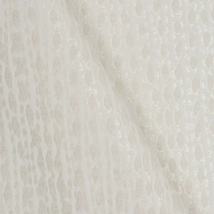 Swatches | Whispering Leaves - Cream Cross Fold | Curtain Avenue