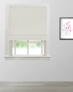 Whispering Leaves - Cream Roman Shades