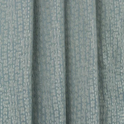 Swatches | Whispering Leaves - Dusty Blue Vertical Fold | Curtain Avenue