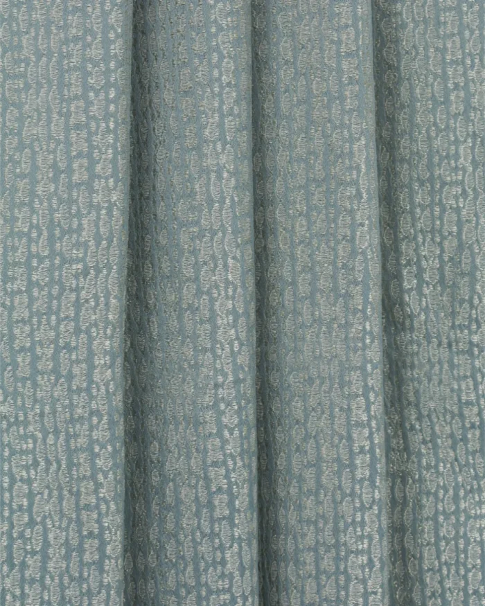 Whispering Leaves - Dusty Blue Fabric Swatch - Image 3