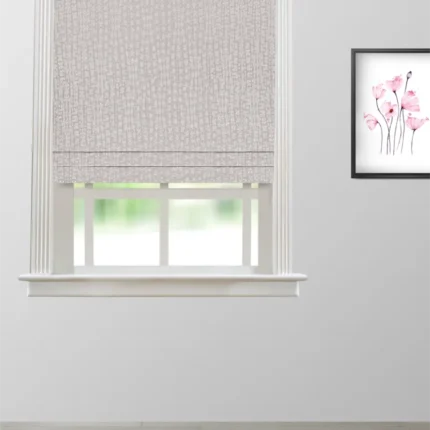 Roman Shades | Whispering Leaves - Lilac Roman Shade | Curtain Avenue