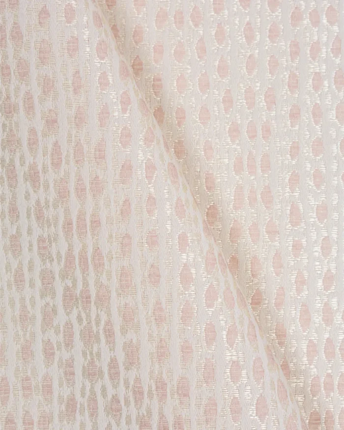 Whispering Leaves - Powder Pink Fabric Swatch - Image 3