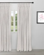 Whispering Leaves - Powder Pink Custom Curtains