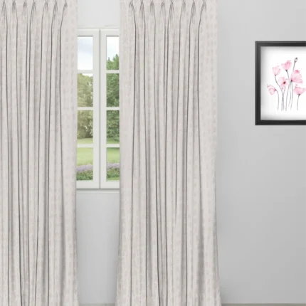 Curtains | Whispering Leaves - Powder Pink Curtain | Curtain Avenue