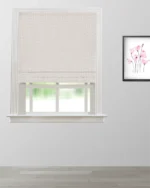 Whispering Leaves - Powder Pink Roman Shades