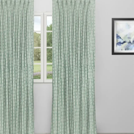 Curtains | Whispering Leaves - Sea Foam Curtain | Curtain Avenue